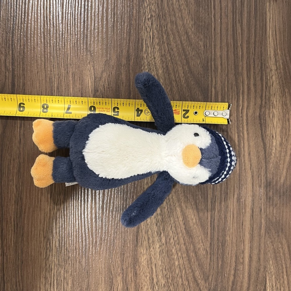 Jellycat Small Bashful Navy Bobble Hat Penguin Plush Stuffed Animal - Picture 5 of 6